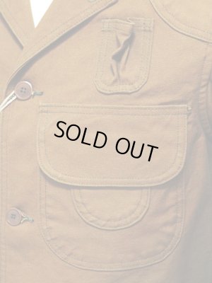 画像5: 【 SUGAR CANE（シュガーケン） 】 【 13oz. 】 ブラウンキャンバスハンティングジャケット BROWN CANVAS HUNTING JACKET