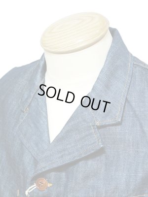 画像3: 【 SUGAR CANE×Mister Freedom（シュガーケン×ミスターフリーダム） 】 NOS PLAYER DENIM CONTINENTAL BLAZER [ Made in U.S.A. ] [ Sportsman ]