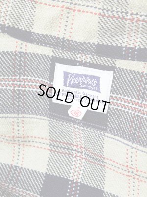 画像9: 【 Pherrow's（フェローズ） 】 インディゴヘビーウェイトフランネルチェックシャツ [ ベージュ×インディゴ ]