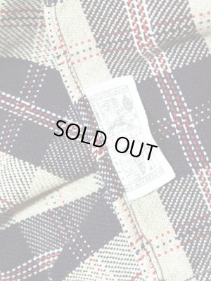 画像8: 【 Pherrow's（フェローズ） 】 インディゴヘビーウェイトフランネルチェックシャツ [ ベージュ×インディゴ ]