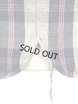 画像6: 【 Pherrow's（フェローズ） 】 インディゴヘビーウェイトフランネルチェックシャツ [ ベージュ×インディゴ ]