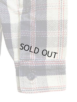 画像5: 【 Pherrow's（フェローズ） 】 インディゴヘビーウェイトフランネルチェックシャツ [ ベージュ×インディゴ ]