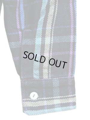 画像5: 【 Pherrow's（フェローズ） 】 インディゴヘビーウェイトフランネルチェックシャツ [ ブルー×インディゴ ]