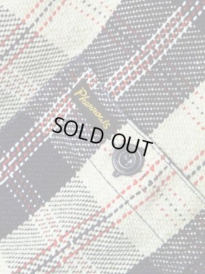 画像7: 【 Pherrow's（フェローズ） 】 インディゴヘビーウェイトフランネルチェックシャツ [ ベージュ×インディゴ ]