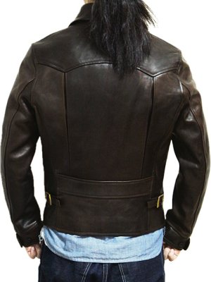 画像2: 【 Y'2 LEATHER（ワイツーレザー） 】 ハンドダイニングホースハイドダブルライダースジャケット [ 馬革 ] 