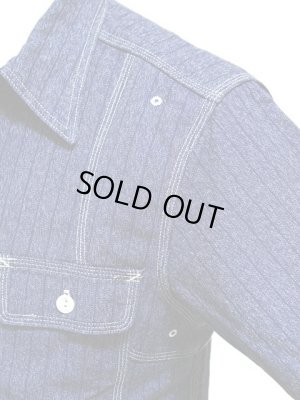 画像5: 【 Pherrow's（フェローズ） 】 撚り杢ストライプラウンドヨークワークシャツ