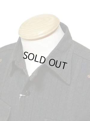 画像3: 【 Pherrow's（フェローズ） 】 撚り杢ストライプラウンドヨークワークシャツ