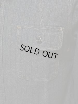 画像4: 【 Pherrow's（フェローズ） 】 撚り杢ストライプラウンドヨークワークシャツ