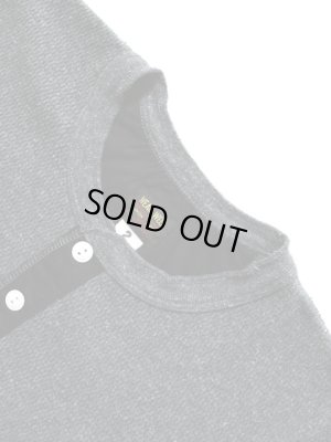 画像2: 【 UES（ウエス） 】 長袖サーマルヘンリーネックTシャツ [ 杢チャコール ] 再入荷！