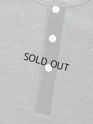 画像3: 【 UES（ウエス） 】 長袖サーマルヘンリーネックTシャツ [ 杢チャコール ] 再入荷！