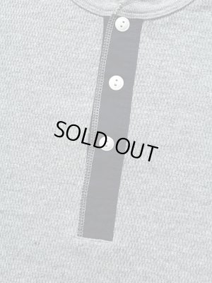 画像3: 【 UES（ウエス） 】 長袖サーマルヘンリーネックTシャツ [ 杢グレー ] 再入荷！
