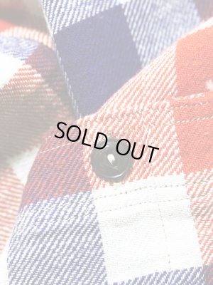 画像8: 【 Pherrow's（フェローズ） 】 ライトウェイトフランネルチェックシャツ [ NATURAL/PURPLE ]