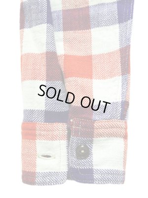 画像6: 【 Pherrow's（フェローズ） 】 ライトウェイトフランネルチェックシャツ [ NATURAL/PURPLE ]