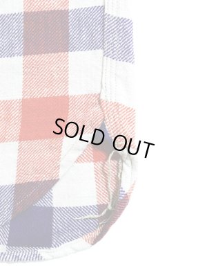 画像7: 【 Pherrow's（フェローズ） 】 ライトウェイトフランネルチェックシャツ [ NATURAL/PURPLE ]