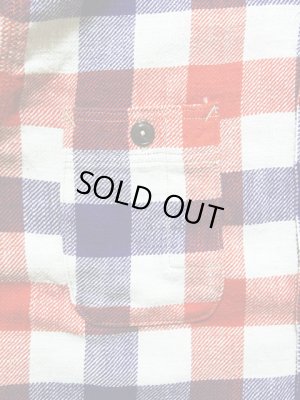 画像4: 【 Pherrow's（フェローズ） 】 ライトウェイトフランネルチェックシャツ [ NATURAL/PURPLE ]