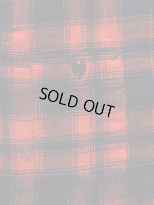 画像4: 【 Pherrow's（フェローズ） 】 ライトウェイトフランネルチェックシャツ [ DARK NAVY/ORANGE ]