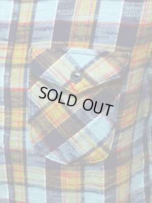 画像4: 【 UES（ウエス） 】 先染めスラブチェックネルシャツ [ BLUE ]