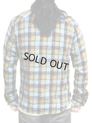 画像2: 【 UES（ウエス） 】 先染めスラブチェックネルシャツ [ BLUE ]