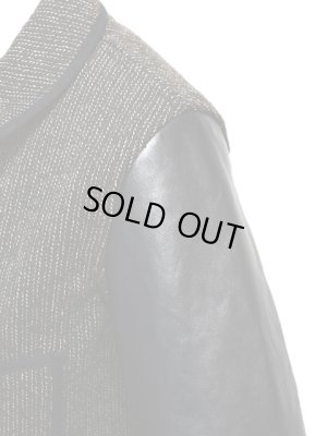 画像7: 【 SUGAR CANE（シュガーケン） 】 ビーチクロスレザースリーブジャケット [ BEACH CLOTH LEATHER SLEEVE JACKET ] [ BLACK ]