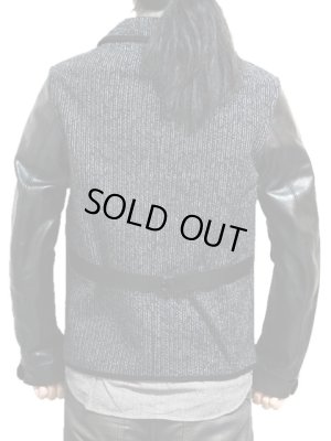 画像2: 【 SUGAR CANE（シュガーケン） 】 ビーチクロスレザースリーブジャケット [ BEACH CLOTH LEATHER SLEEVE JACKET ] [ NAVY ]