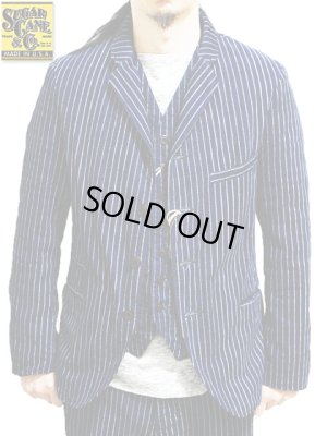 画像11: 【 SUGAR CANE（シュガーケン） 】 コーデュロイウォバッシュストライプワークベスト [ CORDUROY WABASH 7-BUTTON VEST ]