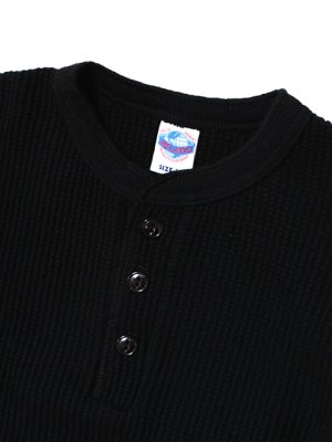 画像5: 【 JELADO（ジェラード） 】 10/- MEGA メガサーマルヘンリーネックTシャツ [ ATHLETIC BRAND ] [ BLACK ]