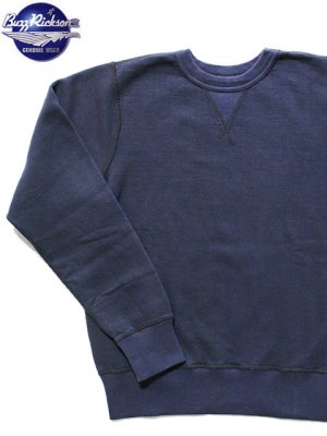 画像1: 【 BUZZ RICKSON'S（バズリクソンズ） 】 セットインクルースウェット SET-IN CREW SWEAT [ SOLID MODEL ] [ NAVY ]