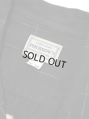 画像8: 【 Pherrow's（フェローズ） 】 カスリ柄ボーリングシャツ [BOWLING SHIRT] [ Motor Tonic ]