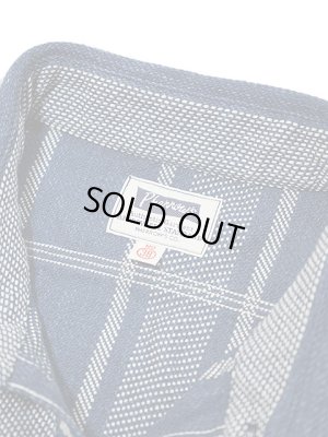 画像10: 【 Pherrow's（フェローズ） 】　ヘビーウェイトフランネルシャツ　[ ネイビー x ホワイトストライプ ]