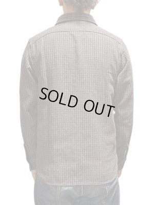 画像2: 【 Pherrow's（フェローズ） 】　ヘビーウェイトフランネルシャツ　[ オリーブ x グレー千鳥 ]