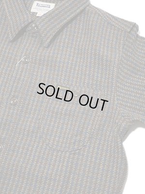 画像4: 【 Pherrow's（フェローズ） 】　ヘビーウェイトフランネルシャツ　[ オリーブ x グレー千鳥 ]