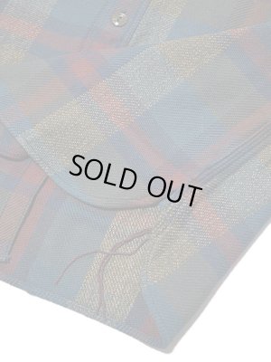 画像5: 【 Pherrow's（フェローズ） 】　ヘビーウェイトフランネルシャツ　[ ブルーグレー x バーガンディ ]