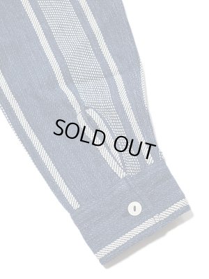 画像7: 【 Pherrow's（フェローズ） 】　ヘビーウェイトフランネルシャツ　[ ネイビー x ホワイトストライプ ]