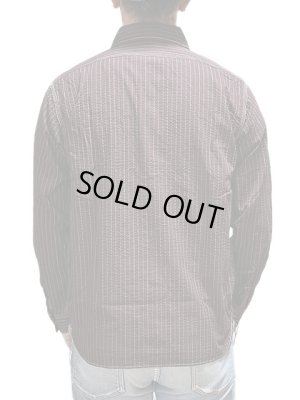 画像2: 【 Pherrow's（フェローズ） 】　シアサッカーワークシャツ　[ Wabash Stripe Work Shirts ]