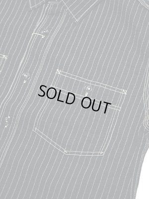 画像4: 【 Pherrow's（フェローズ） 】　シアサッカーワークシャツ　[ Wabash Stripe Work Shirts ]