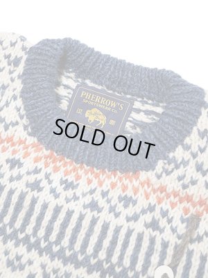 画像5: 【 Pherrow's（フェローズ） 】　ローゲージニットセーター　[ Hand Knitting Sweater ]