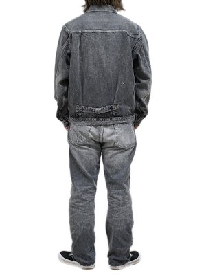 画像13: 【 FULLCOUNT（フルカウント） 】　【 13.75oz. 】 レギュラーストレートブラックジーンズ　[ Black Straight Denim "Dartford Splatter" ] [ Used Wash ]