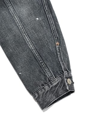 画像6: 【 FULLCOUNT（フルカウント） 】　【 13.75oz. 】 1st Type ブラックデニムジャケット　[ Type 1 Black Denim Jacket "Dartford Splatter" ] [ Used Wash ]