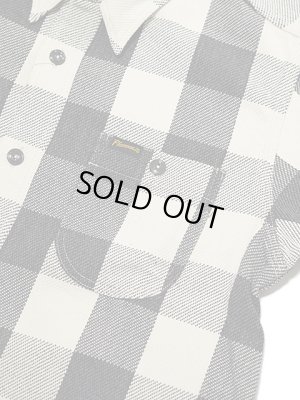 画像4: 【 Pherrow's（フェローズ） 】　ヘビーウェイトフランネルチェックシャツ　[ WHITE x BLACK ]