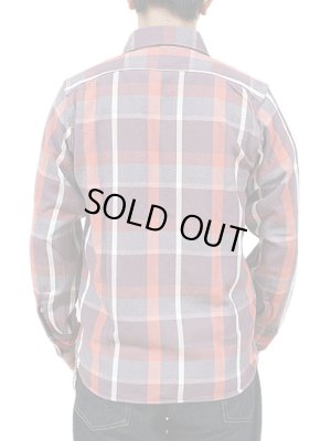 画像2: 【 Pherrow's（フェローズ） 】　ヘビーウェイトフランネルチェックシャツ　[ PURPLE x RED ]