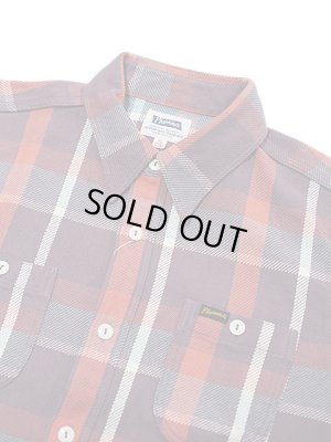 画像3: 【 Pherrow's（フェローズ） 】　ヘビーウェイトフランネルチェックシャツ　[ PURPLE x RED ]