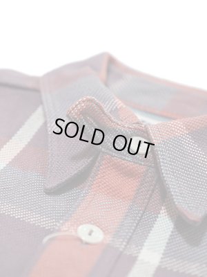 画像8: 【 Pherrow's（フェローズ） 】　ヘビーウェイトフランネルチェックシャツ　[ PURPLE x RED ]