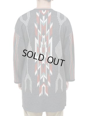 画像2: 【 Pherrow's（フェローズ） 】　ネイティヴジャガードロングカーディガン　[ KNIT LONG CARDIGAN ]