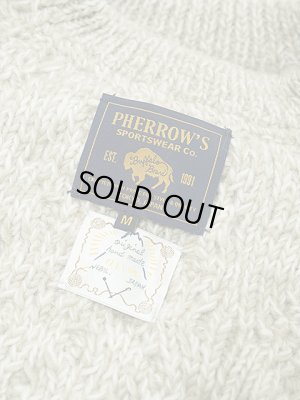 画像7: 【 Pherrow's（フェローズ） 】　ローゲージケーブルニットセーター　[ Hand Knitting Sweater Cable Pattern ]