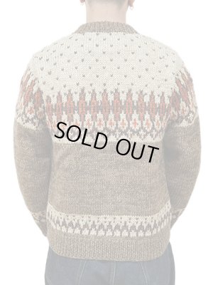 画像2: 【 Pherrow's（フェローズ） 】　雪柄ローゲージニットセーター　[ Hand Knitting Sweater Snow Pattern ]