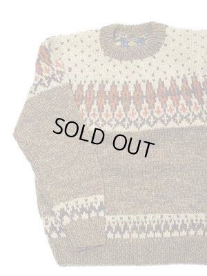 画像3: 【 Pherrow's（フェローズ） 】　雪柄ローゲージニットセーター　[ Hand Knitting Sweater Snow Pattern ]