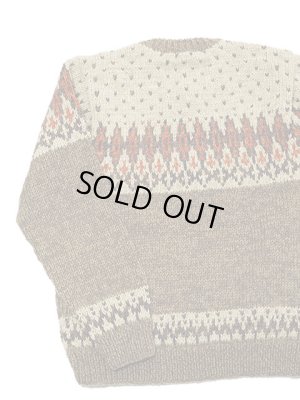 画像4: 【 Pherrow's（フェローズ） 】　雪柄ローゲージニットセーター　[ Hand Knitting Sweater Snow Pattern ]