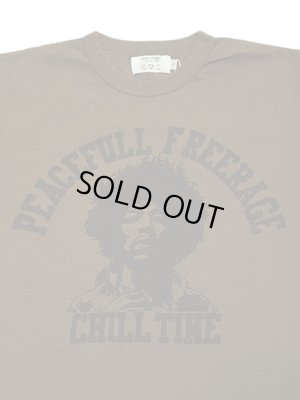 画像4: 【 メール便可 】 【 FREE RAGE x Lua 】　別注プリントTシャツ 　[ Hendrix x Era ] [ BROWN ]