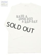 【 メール便可 】 【 FREE RAGE（フリーレイジ） 】　Football Tee [ HAVE A GOOD DAY & BAD DAY ] [ WHITE ]