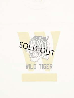 画像4: 【 メール便可 】 【 FREE RAGE（フリーレイジ） 】　Football Tee [ WILD TIGER ] [ WHITE x BLACK ]